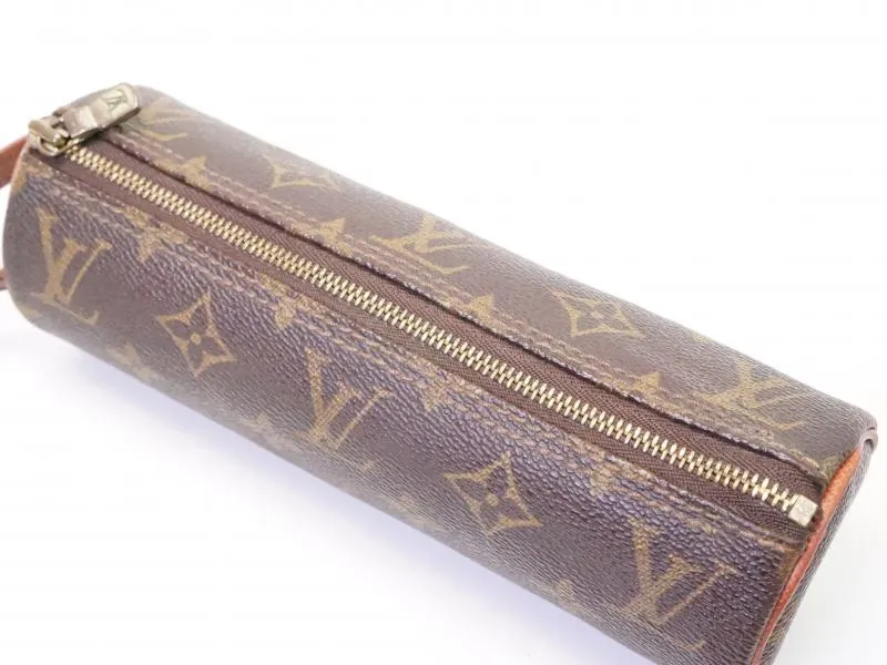 Authentic Pre-owned Louis Vuitton Monogram Trousse Ronde Pen Case Cosmetic Pouch Bag M47626 210441