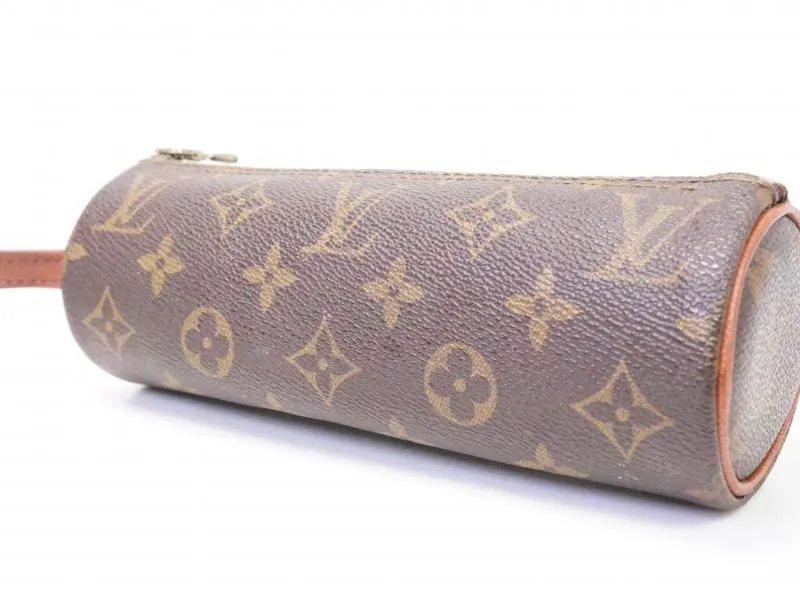 Authentic Pre-owned Louis Vuitton Monogram Trousse Ronde Pen Case Cosmetic Pouch Bag M47626 210441