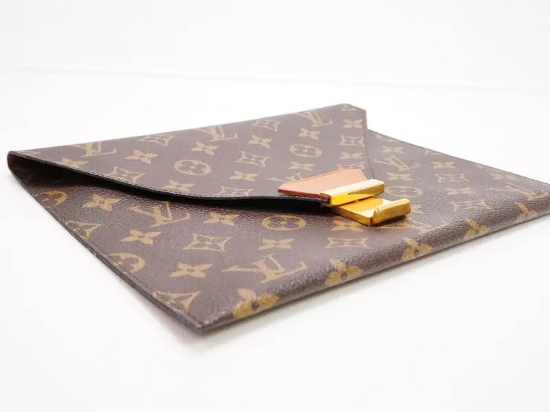 Authentic Pre-owned Louis Vuitton Vintage Monogram Poches Plates 24 Document Case No.49 220100