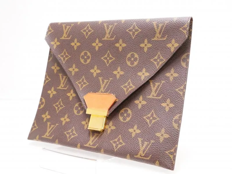 Authentic Pre-owned Louis Vuitton Vintage Monogram Poches Plates 24 Document Case No.49 220100