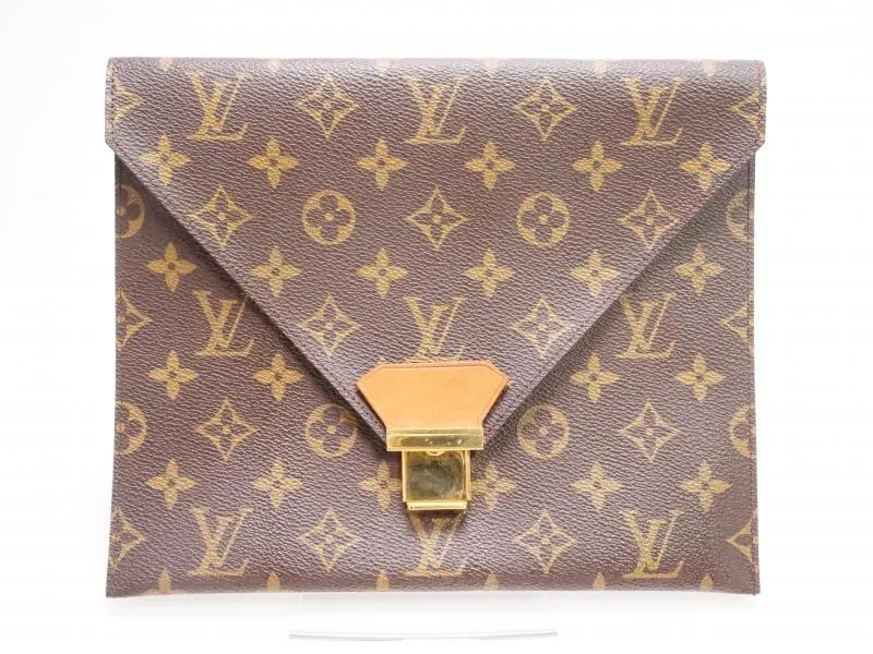 Authentic Pre-owned Louis Vuitton Vintage Monogram Poches Plates 24 Document Case No.49 220100