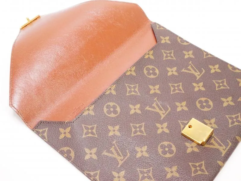 Authentic Pre-owned Louis Vuitton Vintage Monogram Poches Plates 24 Document Case No.49 220100