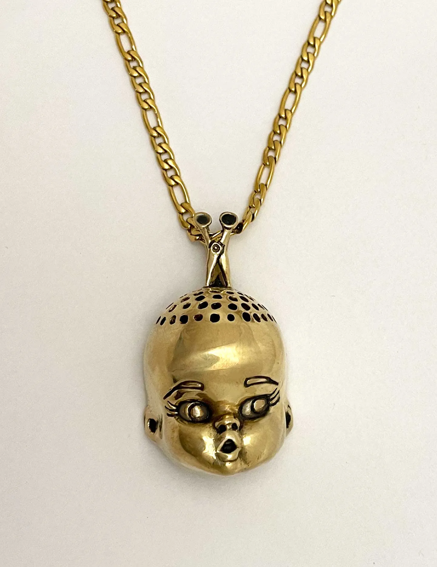 Baldie Doll Head Necklace- Ready to Ship