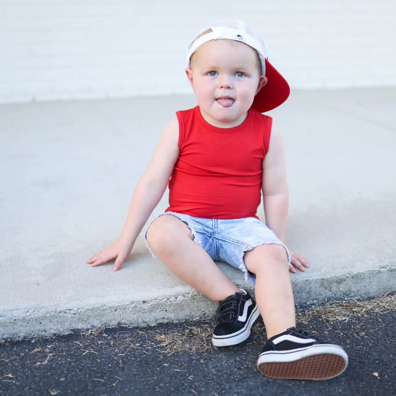 BAMBOO BASIC TANK- Red