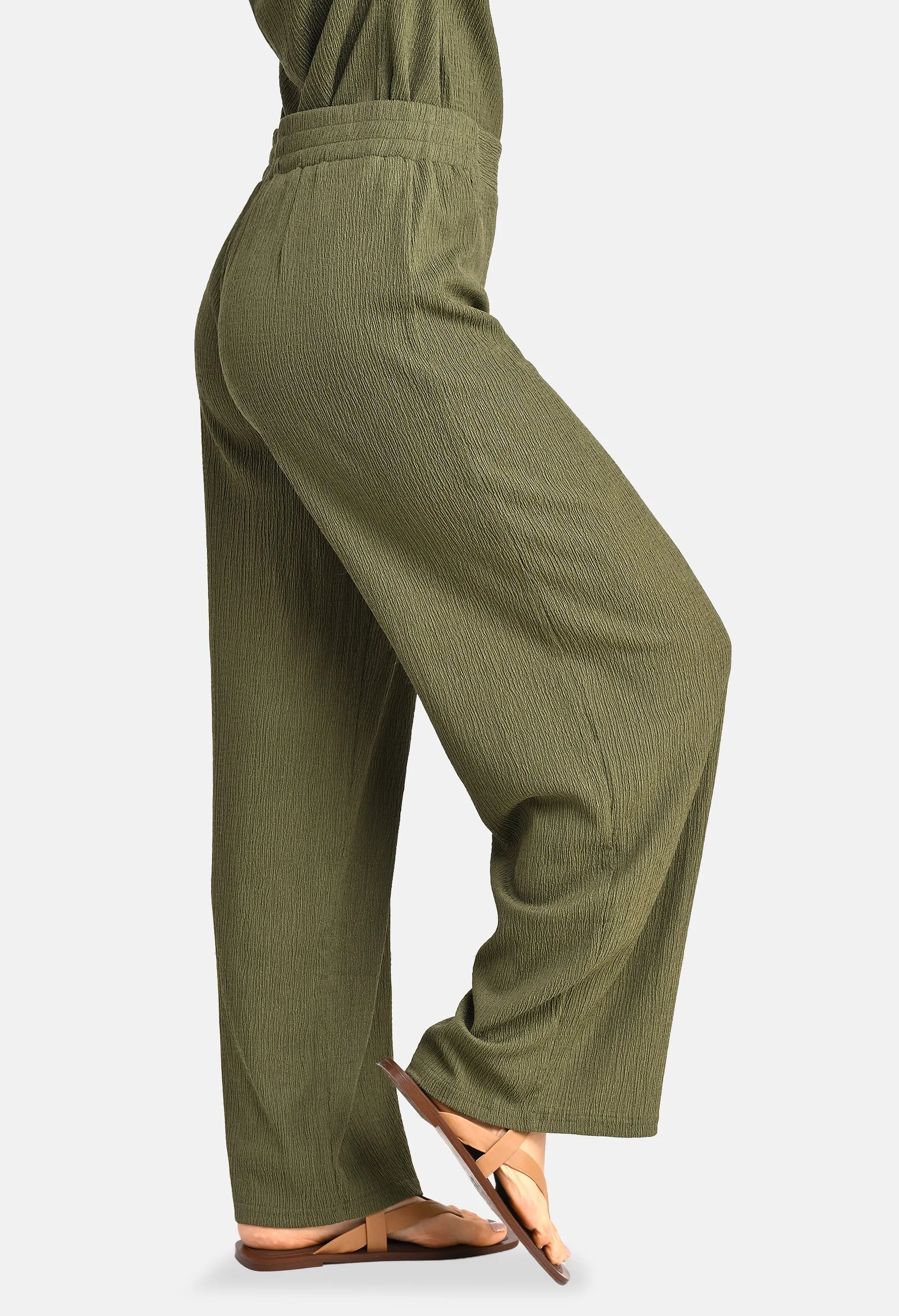 Bark Crepe Trousers-1