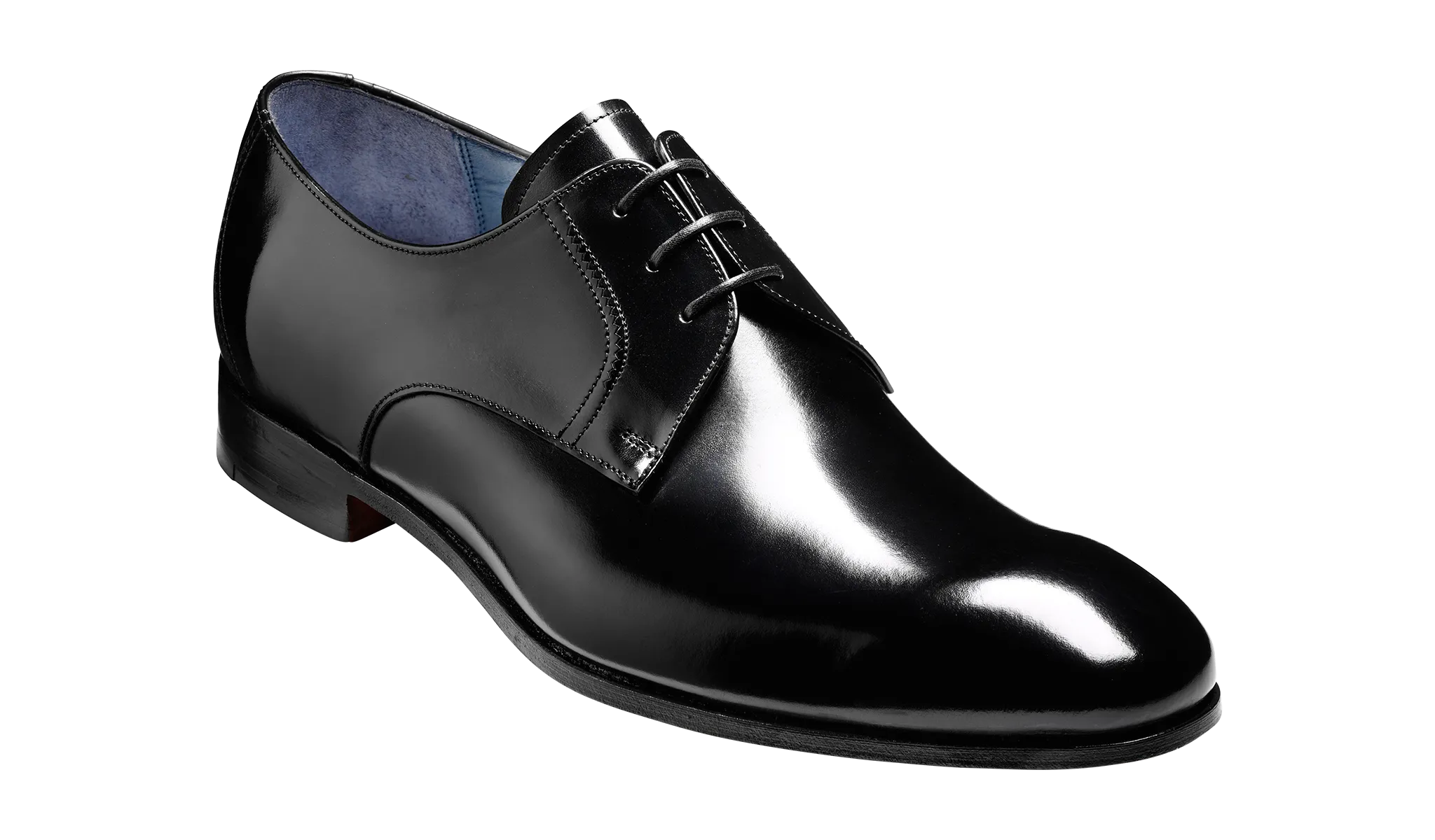 Barker Rutherford Classic Cemented Derby- Black High-Shine