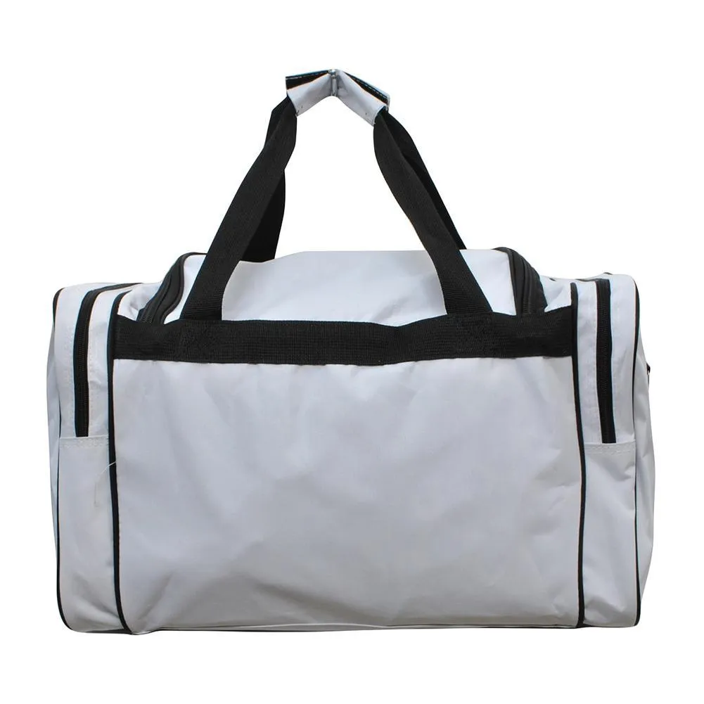 Baseball White NGIL Canvas 20" Duffle Bag