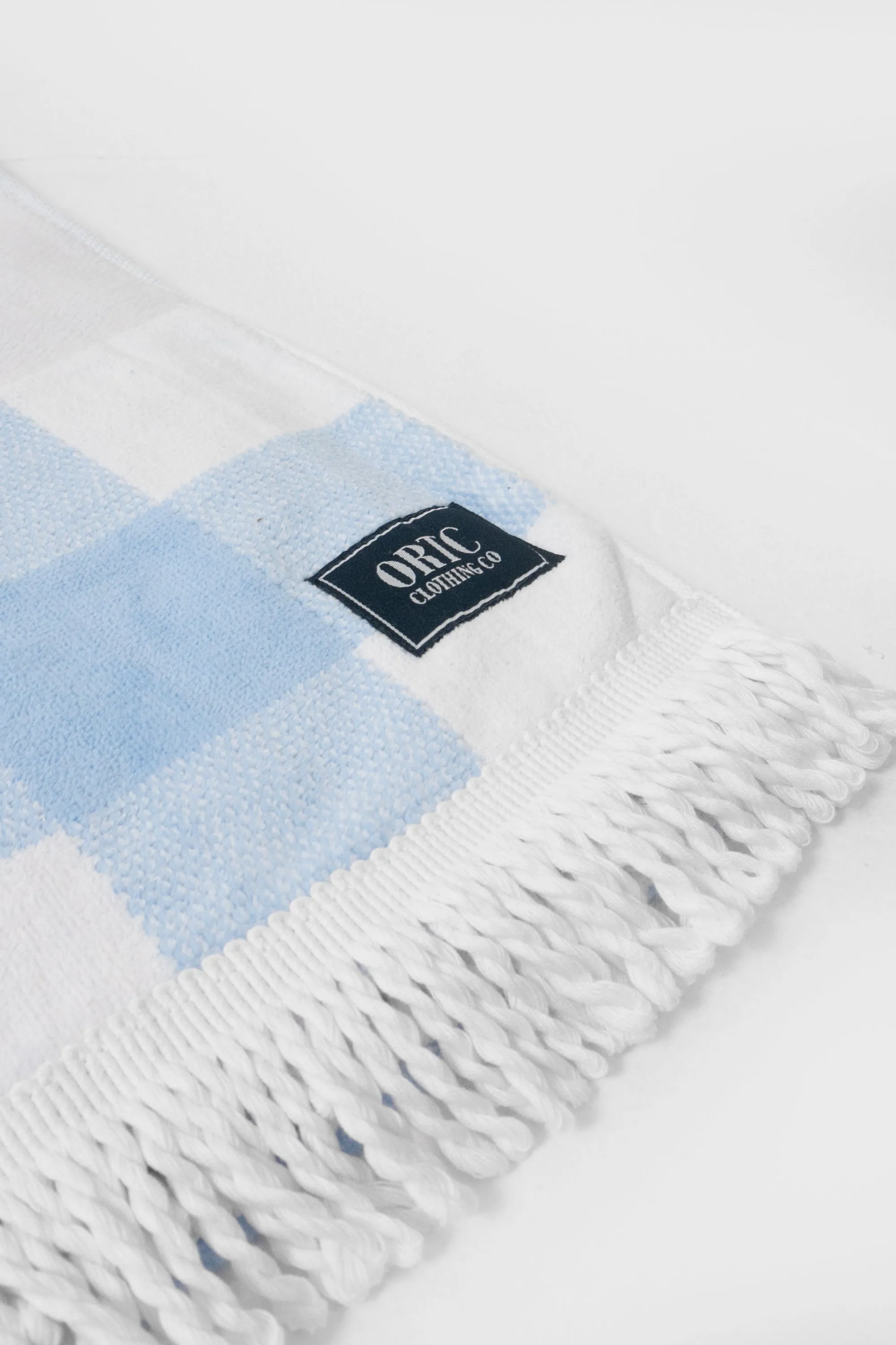 Beach Towel Blue Gingham