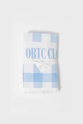 Beach Towel Blue Gingham