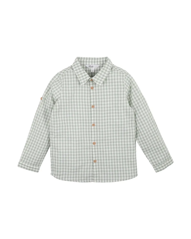 Bebe Jude Gingham Shirt - Fern Check