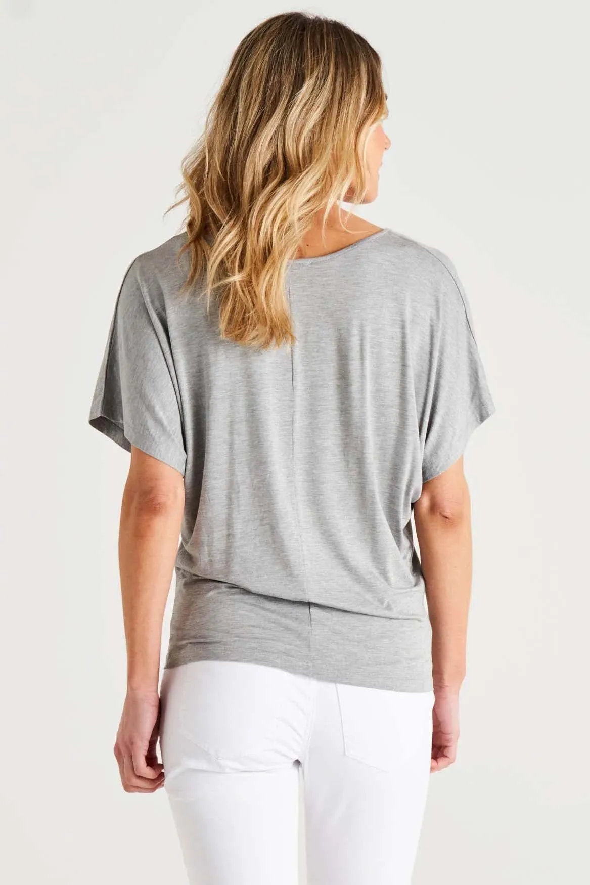 Betty Basics Maui Tee in Grey Marle