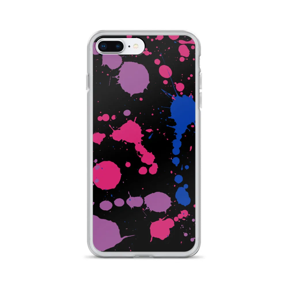 Bi Paint Splash iPhone Case