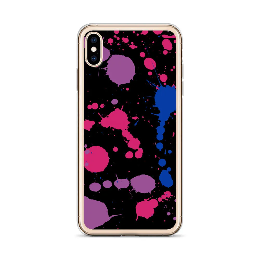 Bi Paint Splash iPhone Case