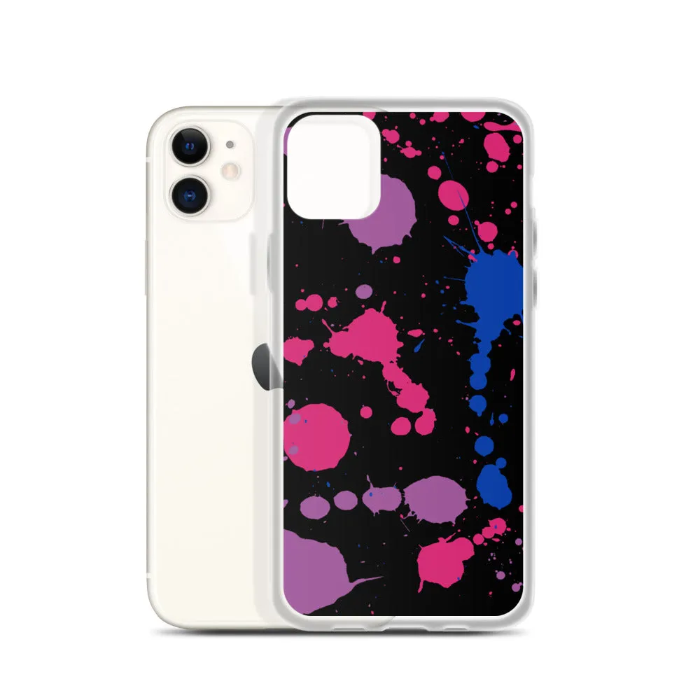 Bi Paint Splash iPhone Case