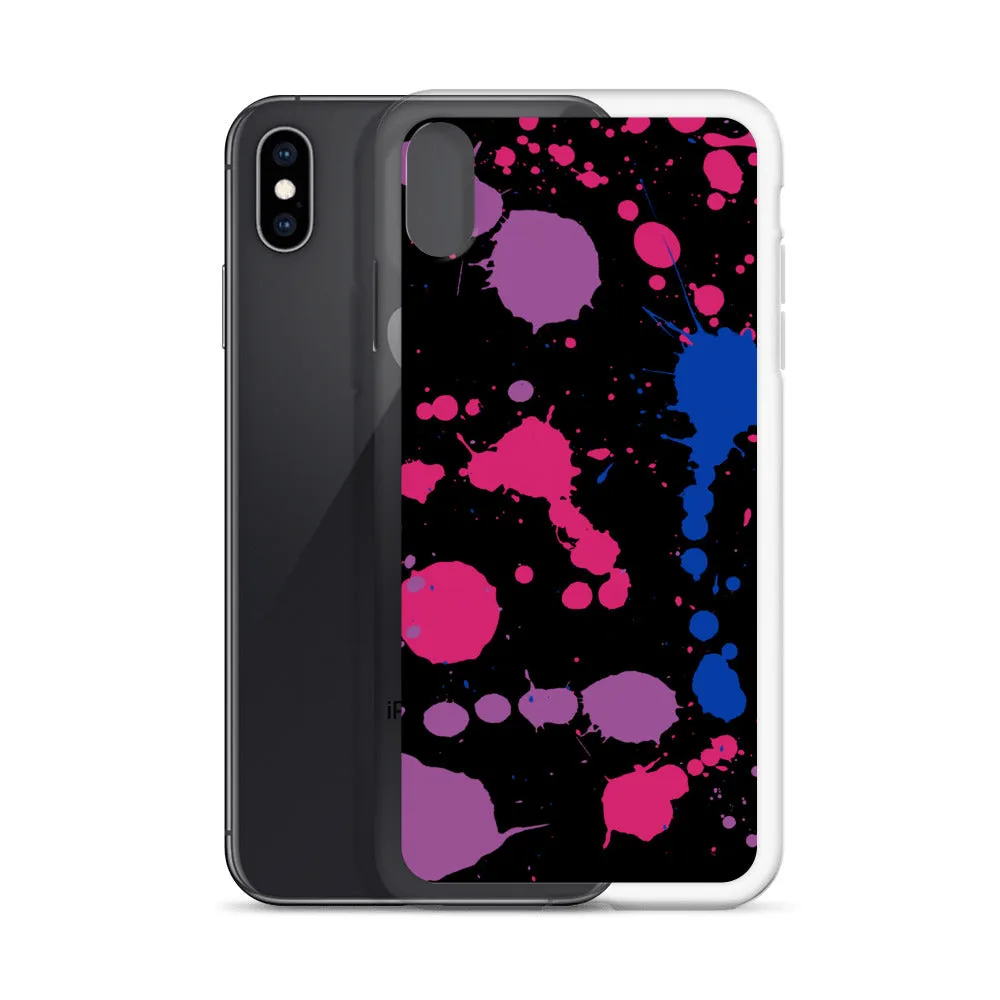 Bi Paint Splash iPhone Case