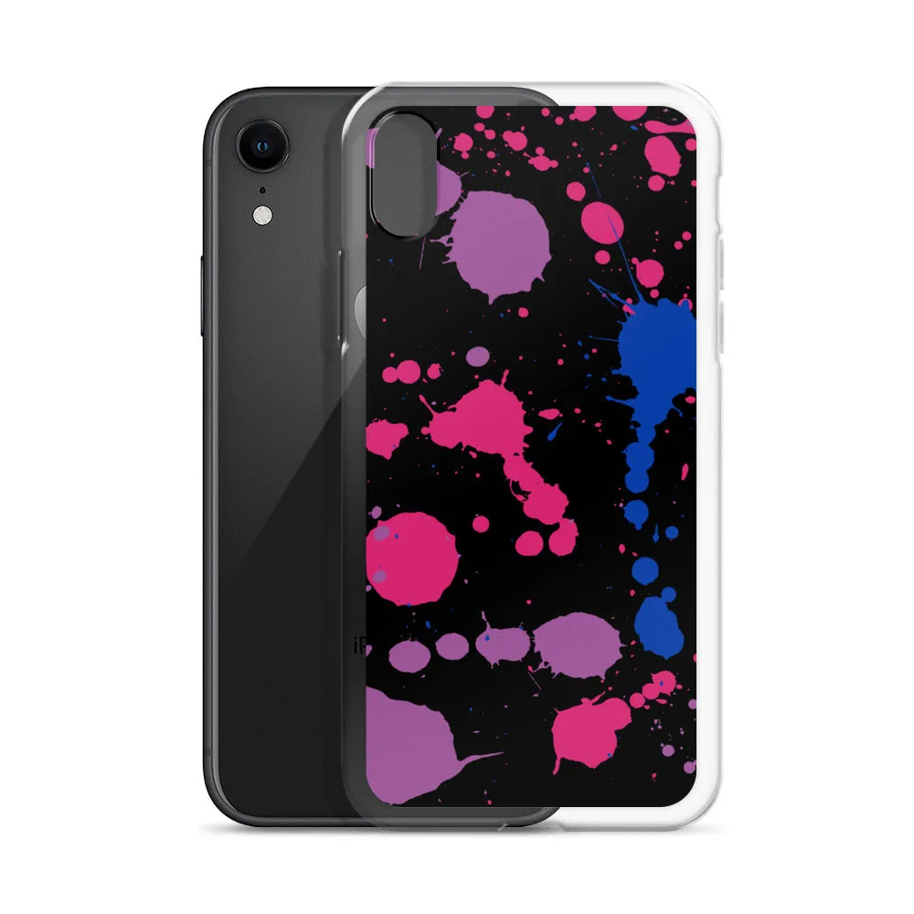 Bi Paint Splash iPhone Case