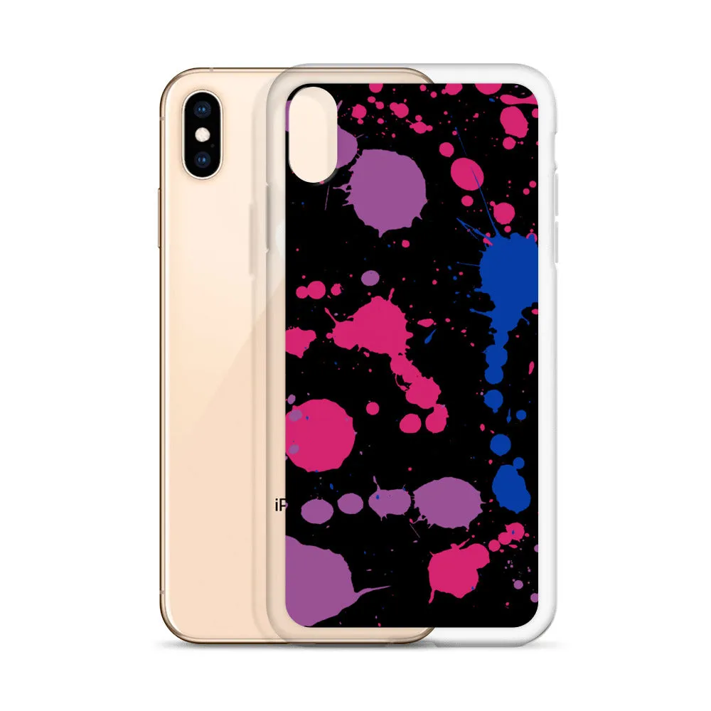 Bi Paint Splash iPhone Case