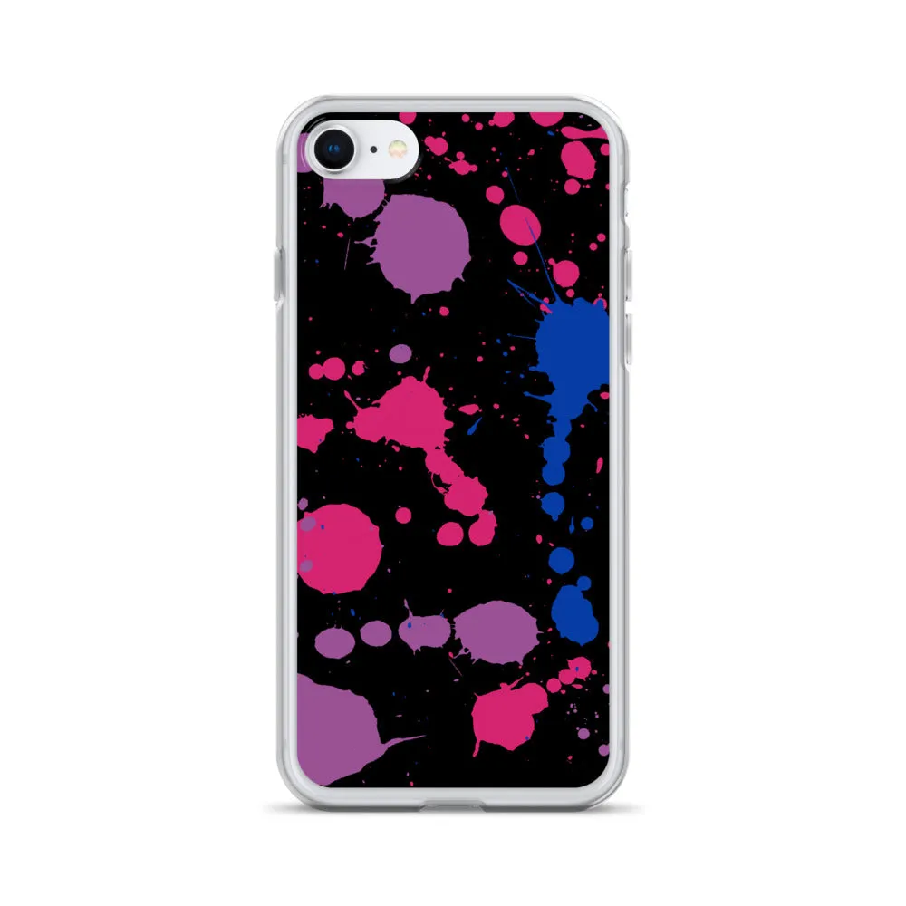 Bi Paint Splash iPhone Case