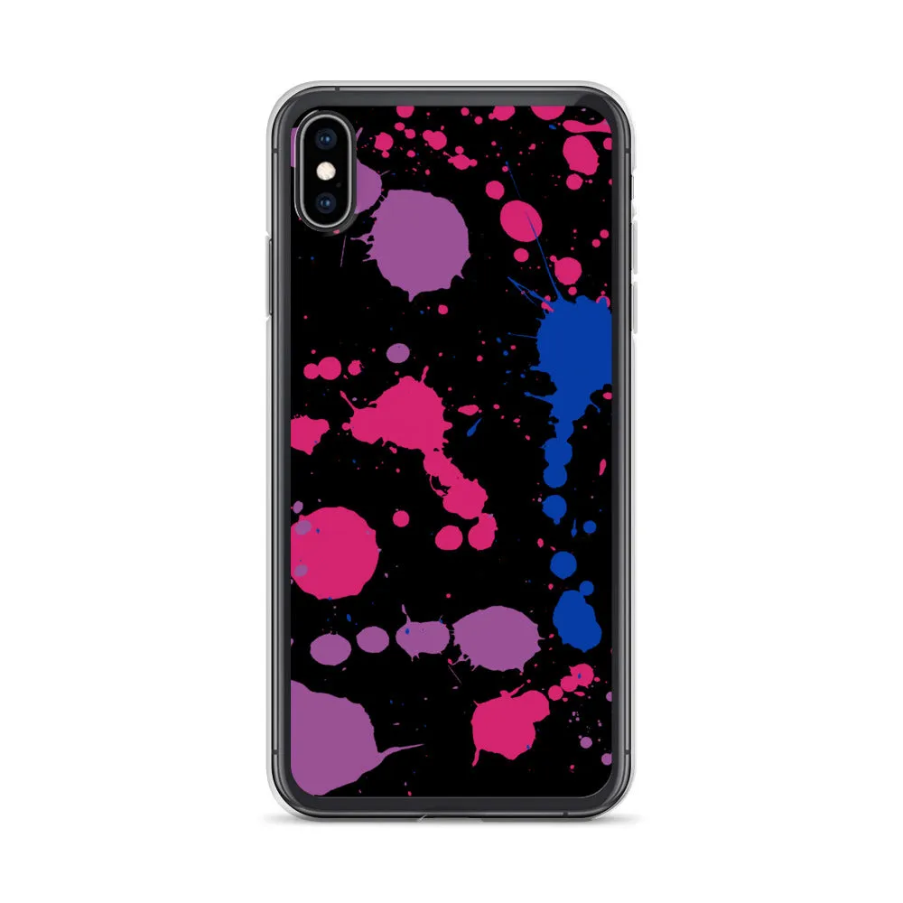 Bi Paint Splash iPhone Case