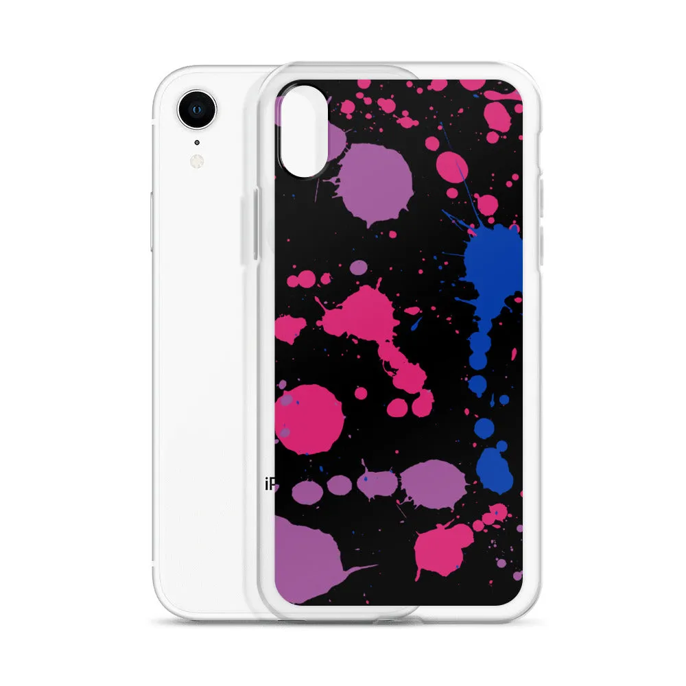 Bi Paint Splash iPhone Case