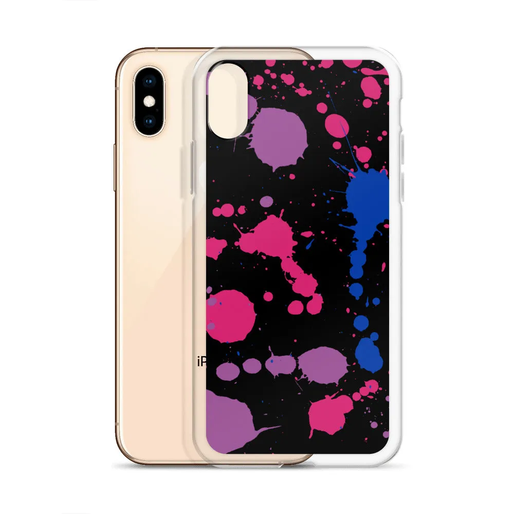 Bi Paint Splash iPhone Case