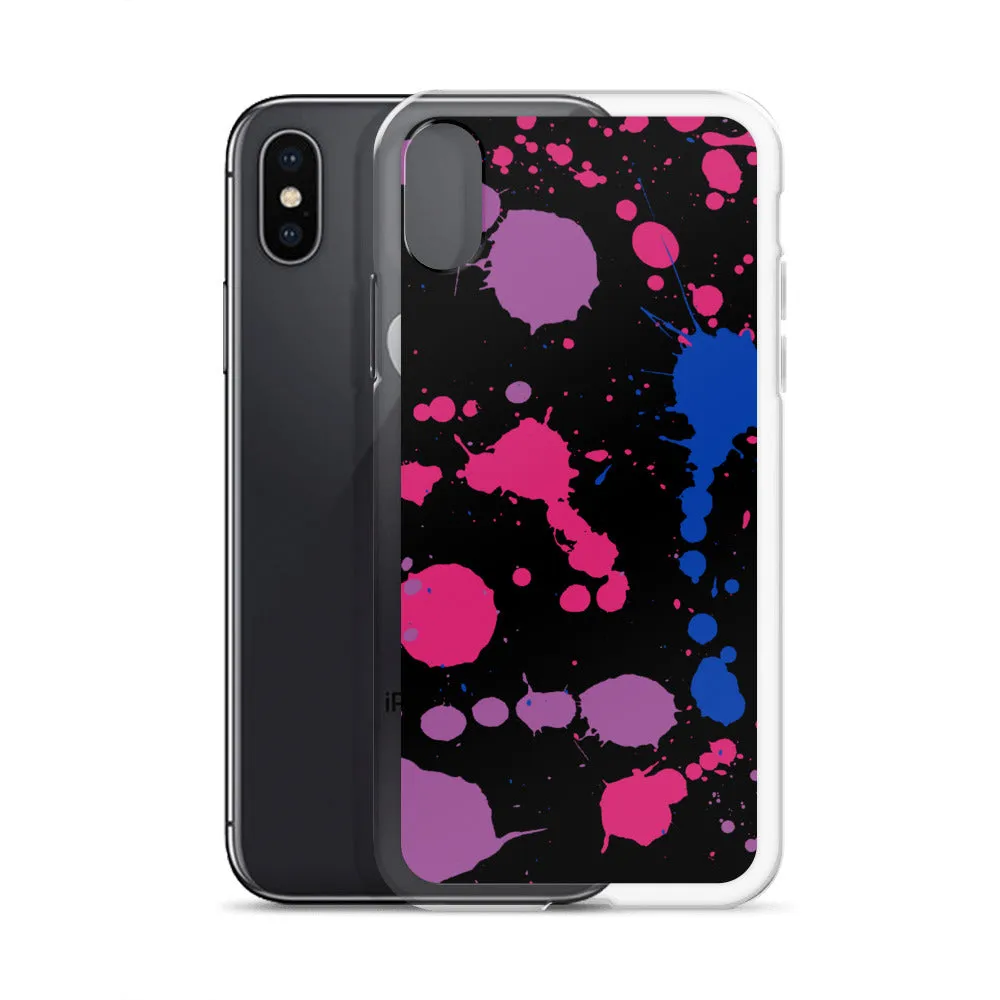 Bi Paint Splash iPhone Case