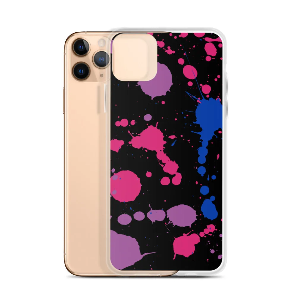 Bi Paint Splash iPhone Case