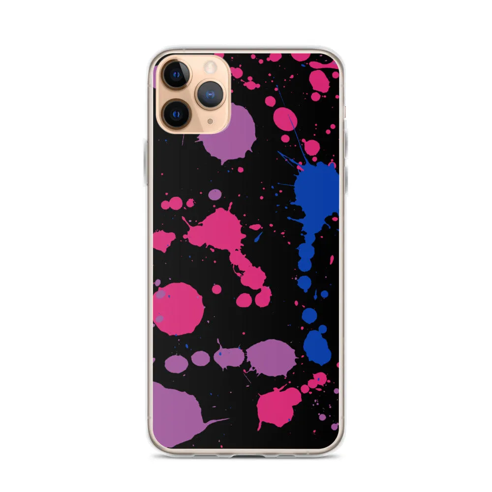 Bi Paint Splash iPhone Case