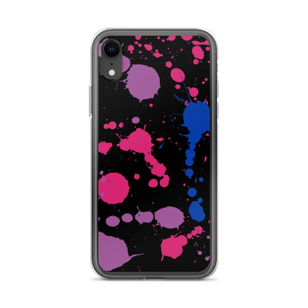 Bi Paint Splash iPhone Case