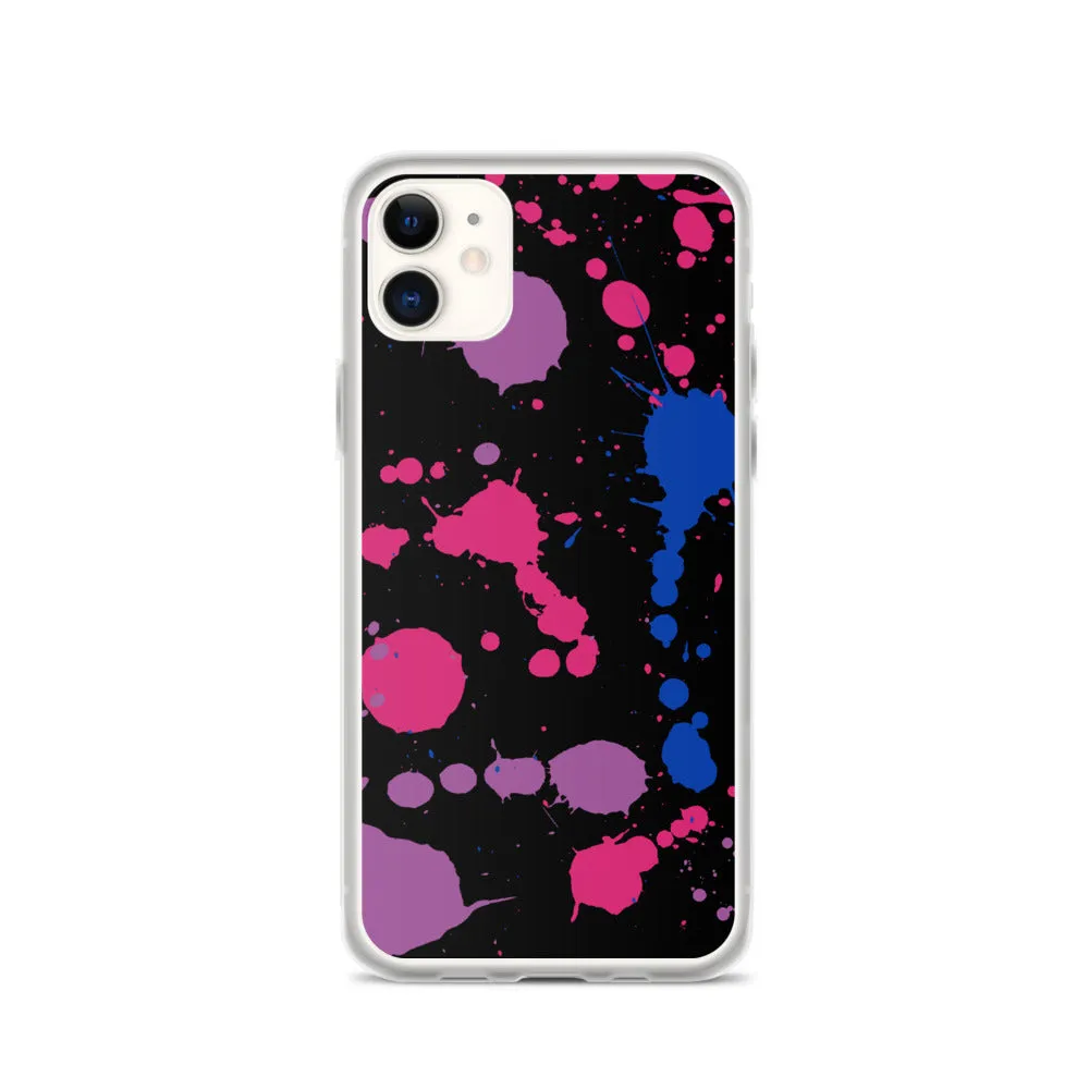 Bi Paint Splash iPhone Case