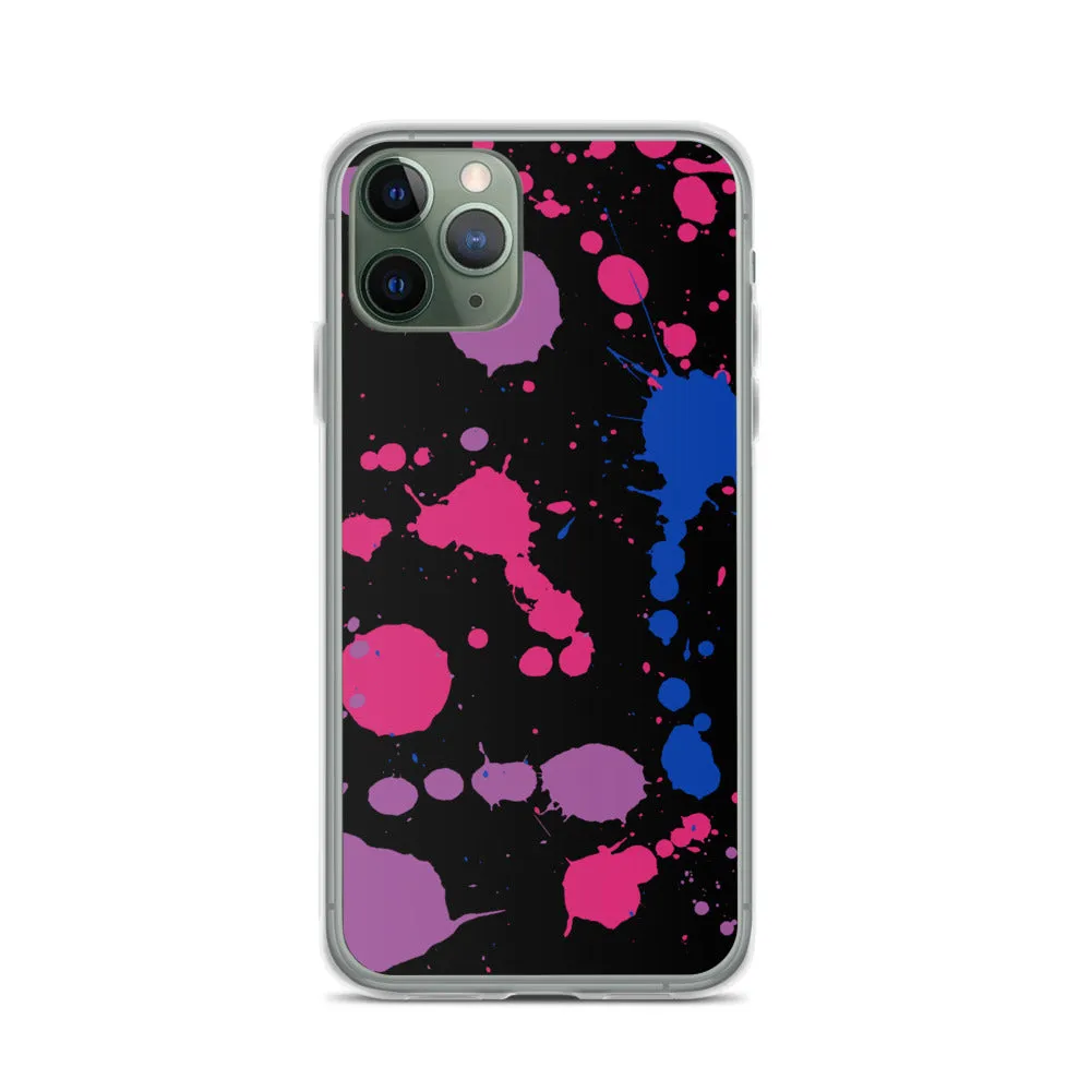 Bi Paint Splash iPhone Case