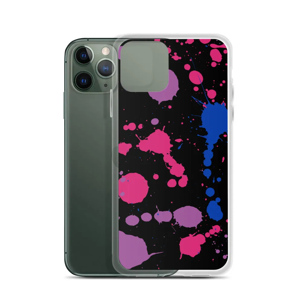 Bi Paint Splash iPhone Case