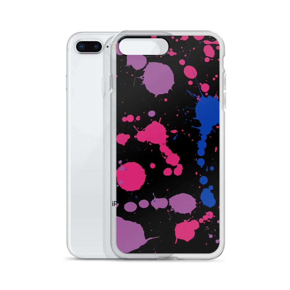 Bi Paint Splash iPhone Case