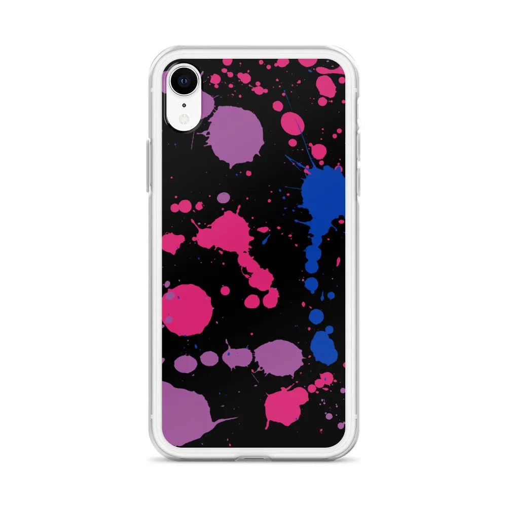 Bi Paint Splash iPhone Case