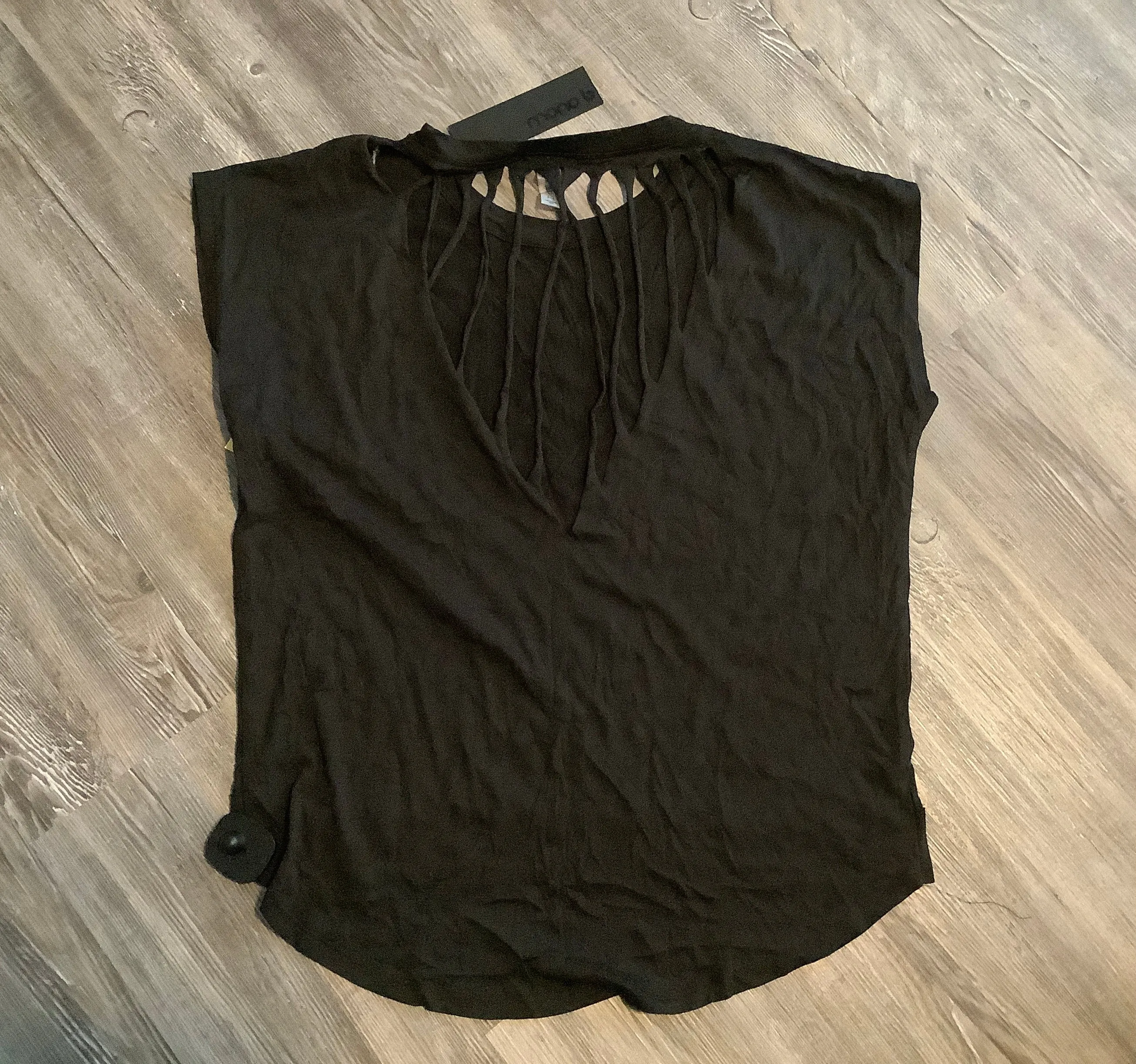 Black Athletic Top Short Sleeve Mono B, Size S