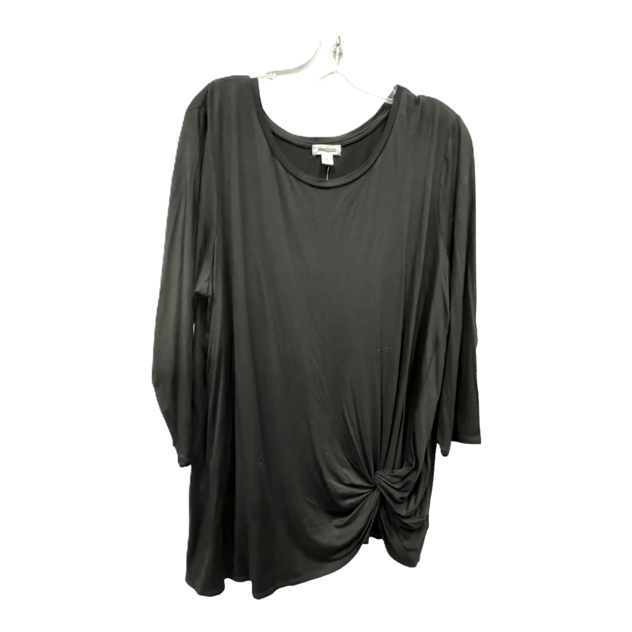 Black Top Long Sleeve By Westport, Size: Xl