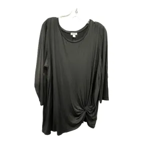 Black Top Long Sleeve By Westport, Size: Xl