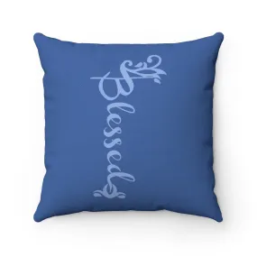 Blessed Décor "Blue" Square Pillow (20 X 20)