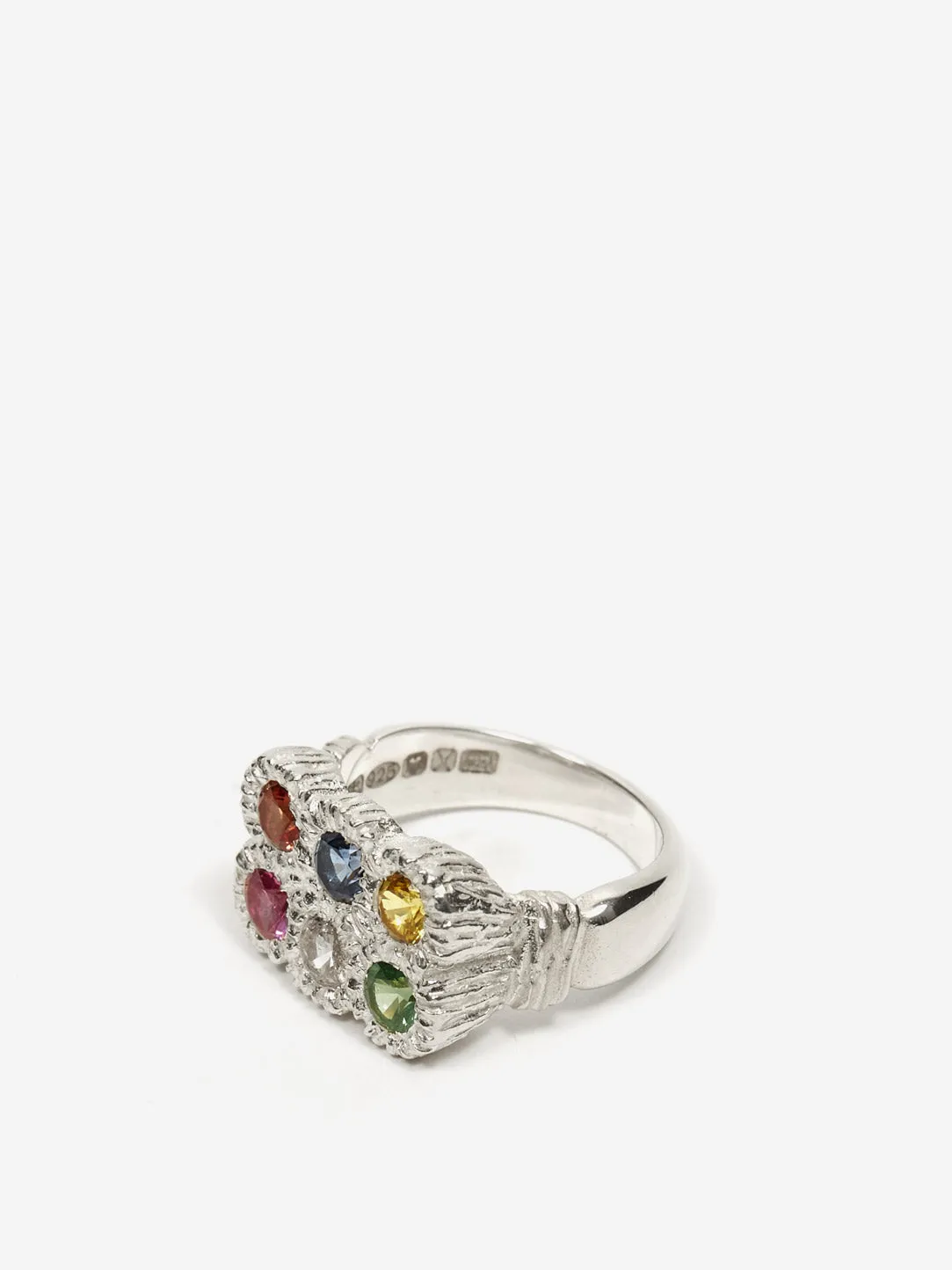 Bleue Burnham Flowers Grow Together Ring - Silver/Multi