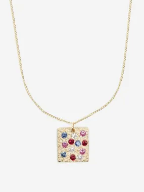 Bleue Burnham Rose Garden Pendant - Gold/Multi