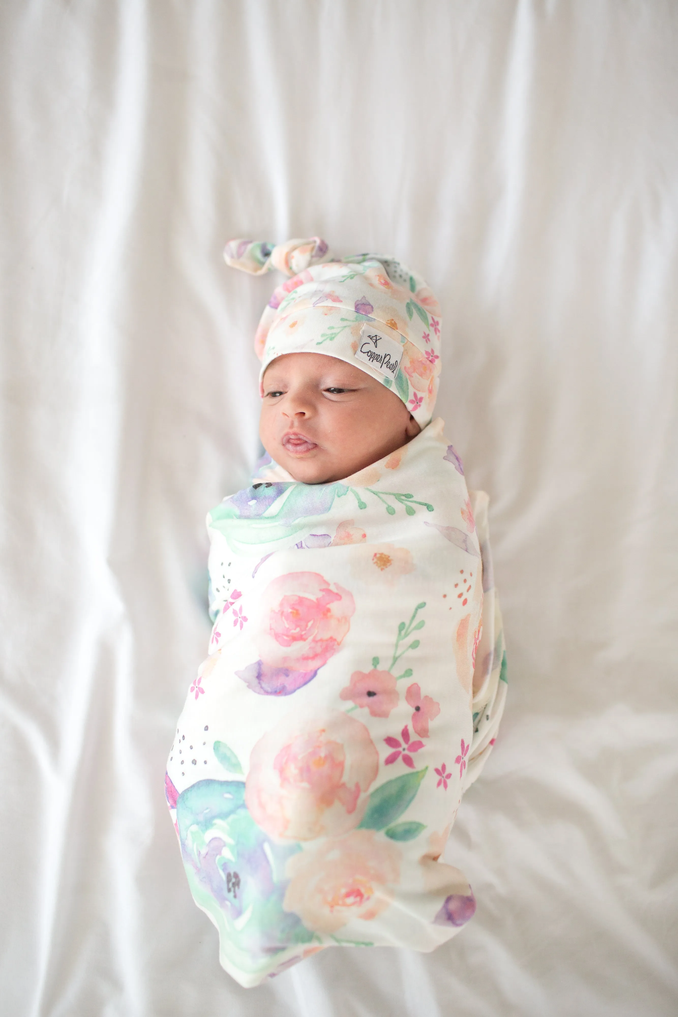 Bloom Newborn Top Knot Hat