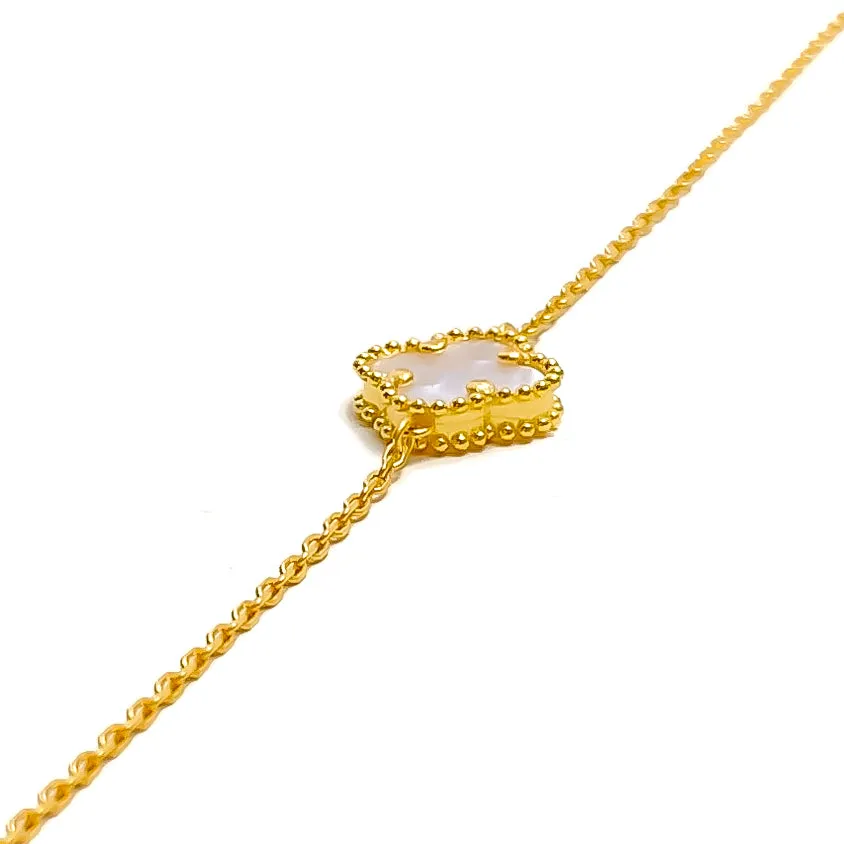 Blooming Fashionable 21k Gold Bracelet