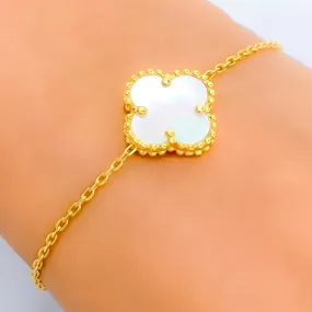 Blooming Fashionable 21k Gold Bracelet