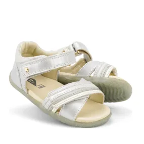 Bobux Step Up Magic Leather Toddlers Sandal Silver