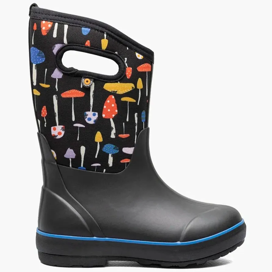 BOGS Black Multi Mushrooms Classic II Boots