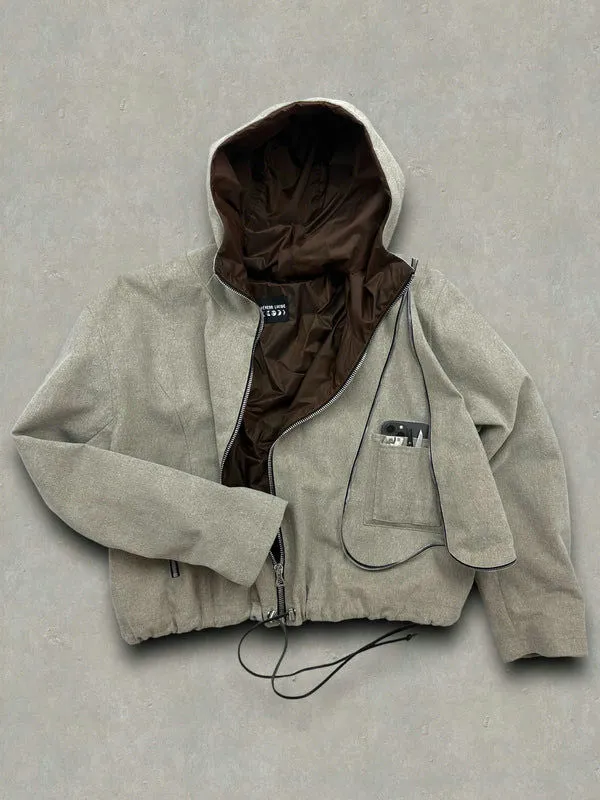 Bomber REVEUR LUCIDE Grey   Brown