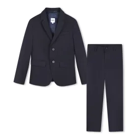 Boss Boys Navy Blue Twill Suit