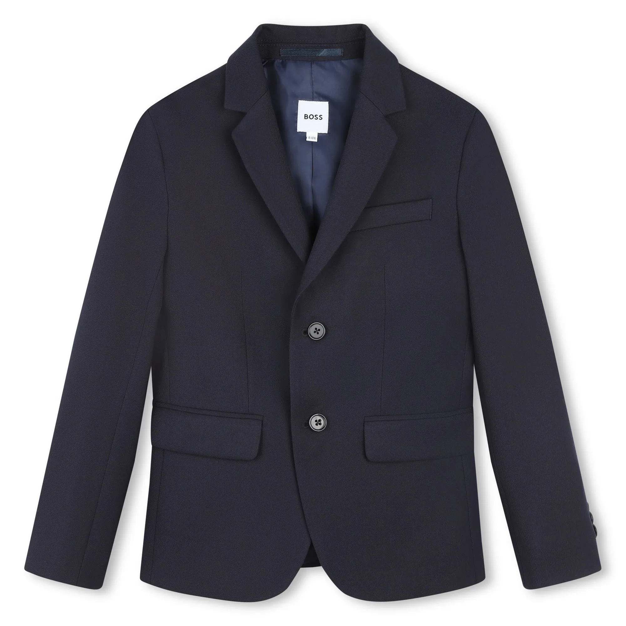 Boss Boys Navy Blue Twill Suit