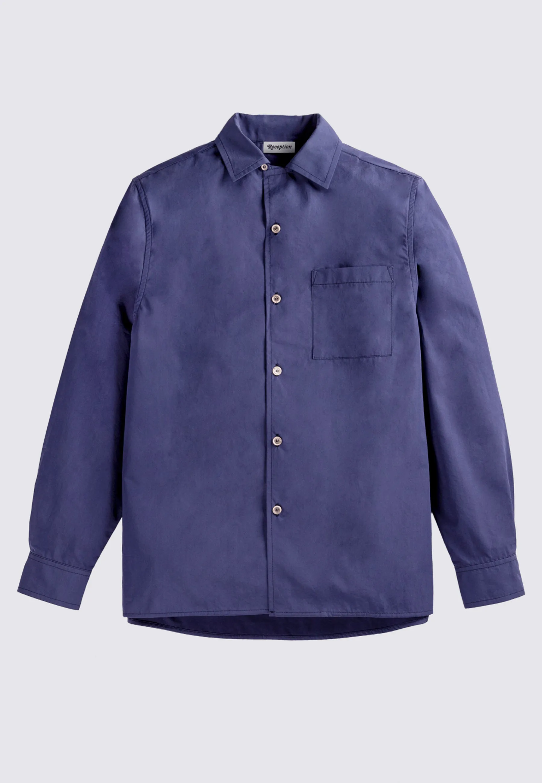 Bowling Long Sleeve Shirt - work blue