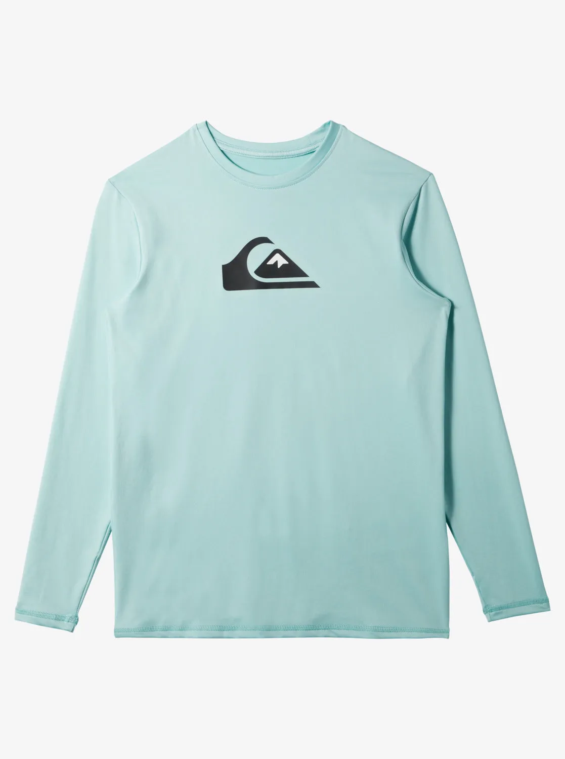 Boys 8-16 Solid Streak Long Sleeve - Pastel Turquoise